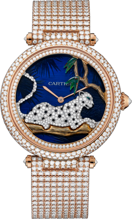 Cartier Creative Jeweled Panthere Au Clair De Lune Watch HPI00970