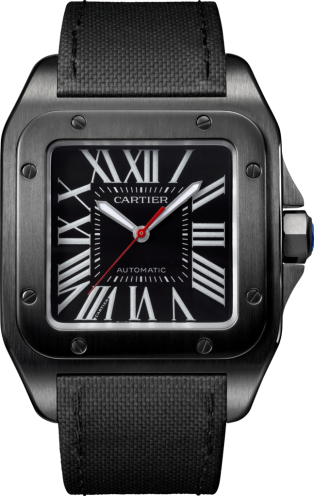 de Cartier Santos 100 Carbon Watch WSSA0006