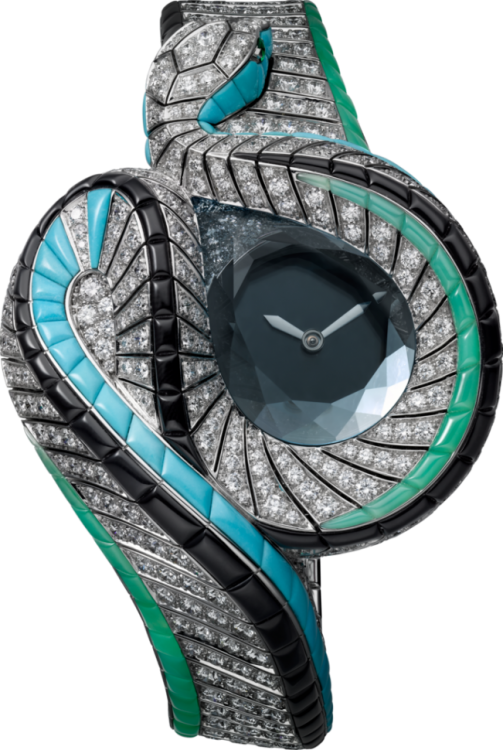 Cartier Creative Jeweled High Jewellery Serpent D'eau Mysterieux Watch HPI00991