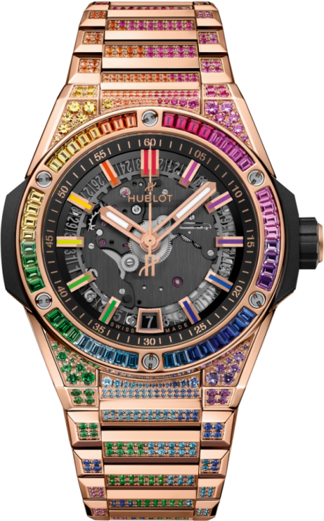 Hublot Big Bang Integrated Time Only King Gold Rainbow 456.OX.0180.OX.3999