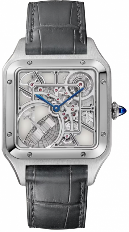 Cartier Santos-Dumont Skeleton Watch With Micro-Rotor WHSA0032
