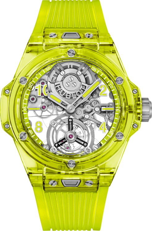 Hublot Big Bang Tourbillon Automatic Yellow Neon Saxem 429.JY.0120.RT