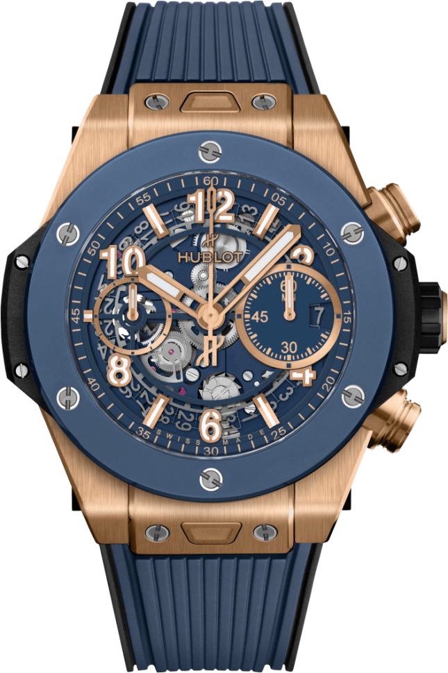 Hublot Big Bang Unico King Gold Blue Ceramic 441.OL.5181.RX Spirit.Watch