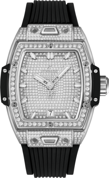 Hublot Shaped Spirit Of Big Bang Titanium Full Pave 662.NX.9000.RX.1604