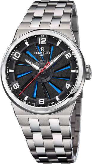 Perrelet Turbine 41 Full Titanium Blue A4066/2