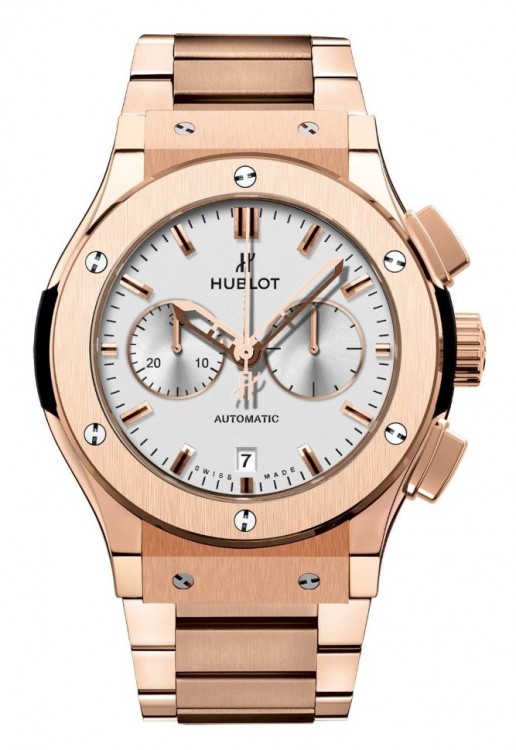 Hublot Classic Fusion Chronograph King Gold Opalin Bracelet 42 541.OX.2610.OX