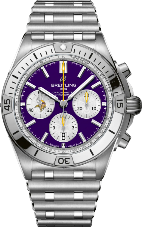 Breitling Chronomat B01 42 NFL Minnesota Vikings Edition AB01342B1K4A1