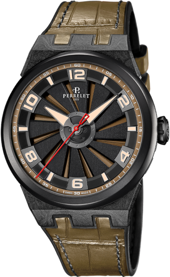 Perrelet Turbine Carbon Khaki A4065/8