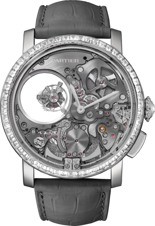 Rotonde de Cartier Minute Repeater Mysterious Double Tourbillon Watch HPI01102
