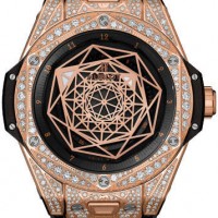 Hublot Big Band Sang Bleu King Gold Pave 465.OS.1118.VR.1704.MXM18