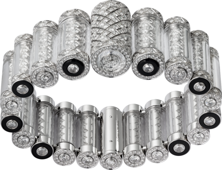 Cartier Creative Jeweled High Jewellery Visible Hour Watch HPI00677
