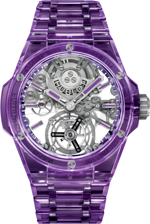 Hublot Big Bang Integrated Tourbillon Full Purple Sapphire 455.JM.0120.JM