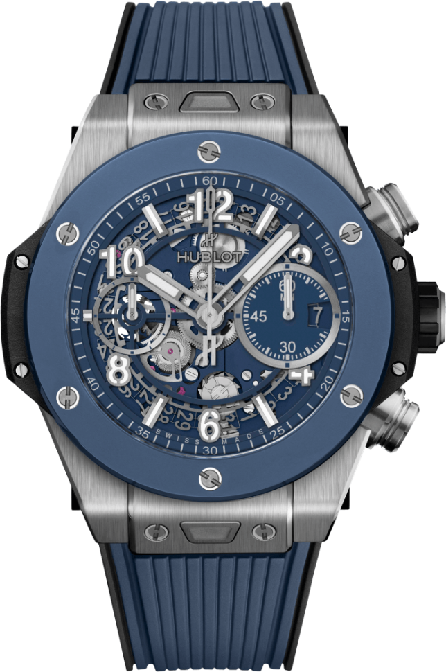 Hublot Big Bang Unico Titanium Blue Ceramic 441.NL.5171.RX Spirit .Watch