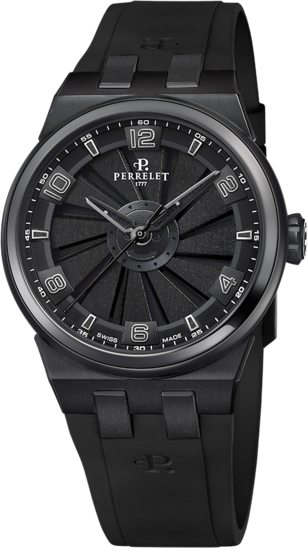 Perrelet Turbine Titanium 41 Black A4067/6