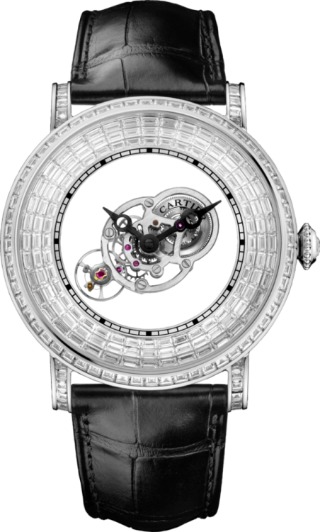 Rotonde de Cartier Rotonde Astromysterieux Watch With Baguette-Cut Stones HPI01073