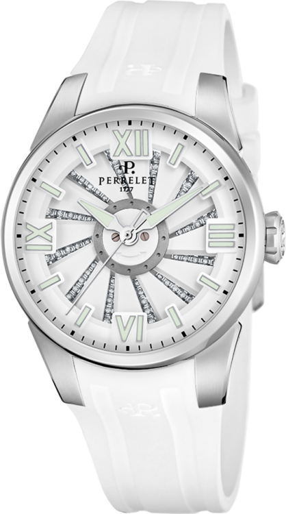 Perrelet Turbine Lady Frost Womens White Stainless Steel A4069/A