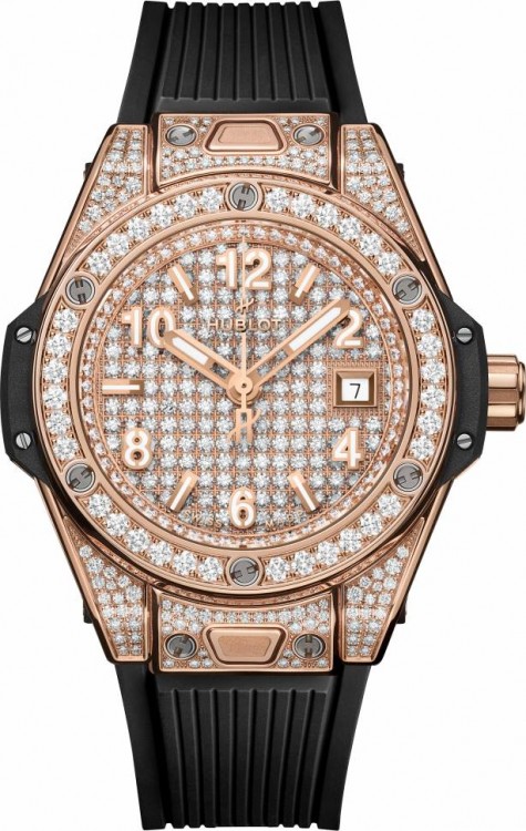 Hublot Big Bang One Click King Gold Full Pave 485.OX.9000.RX.1604