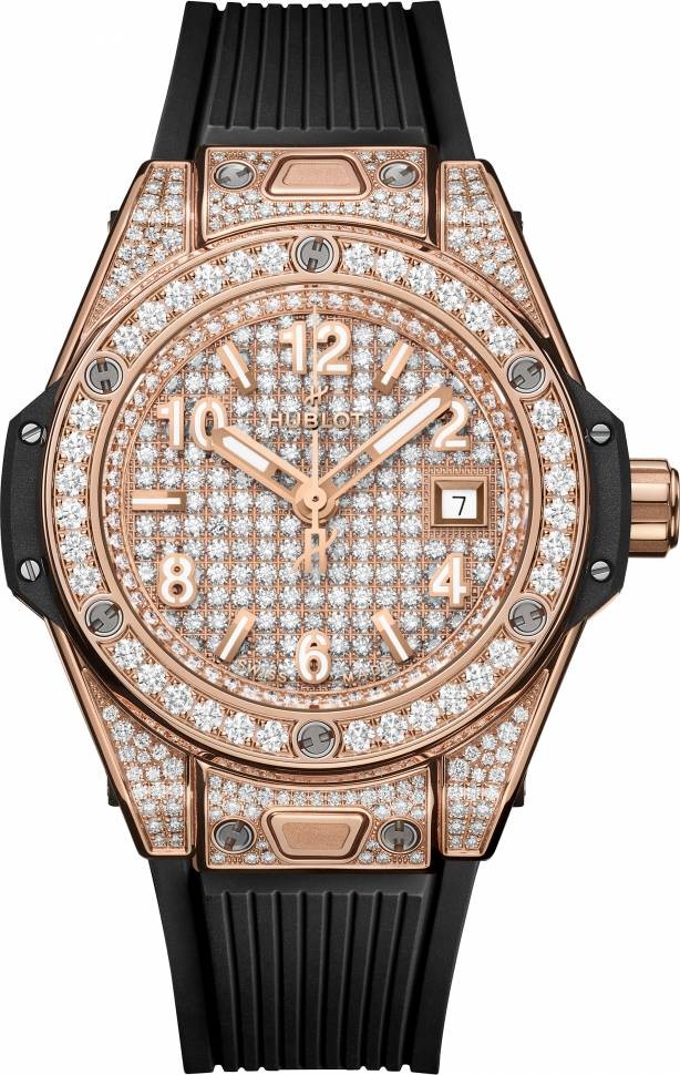 Hublot Big Bang One Click King Gold Full Pave 485.OX.9000.RX.1604