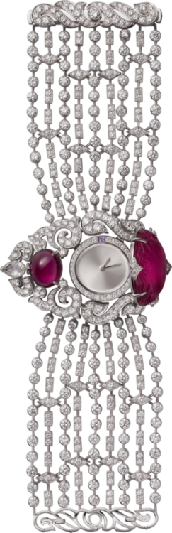 Cartier Creative Jeweled Bestiaire High Jewellery Tigers Motif Watch HPI00460