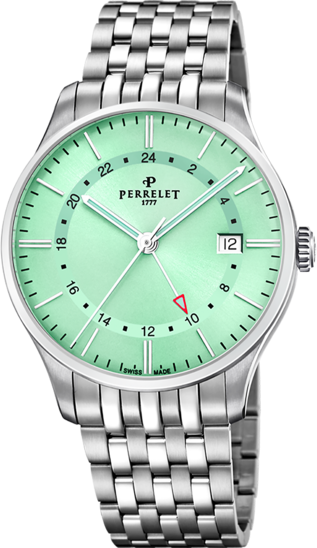 Perrelet Weekend GMT Green Mint A1304/D