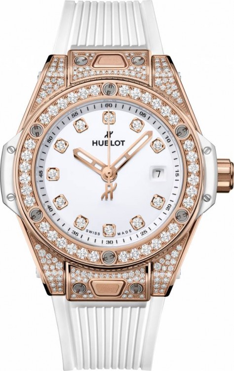 Hublot Big Bang One Click King Gold White Pave 485.OE.2210.RW.1604