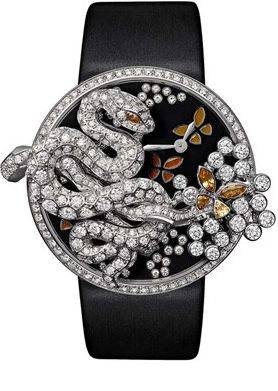 Creative Jeweled Bestiaire Watches Les Indomptables de Cartier Bracelet Watch And Brooch HPI00609