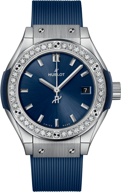 Hublot Classic Fusion Titanium Blue Diamonds 591.NX.7170.RX.1204