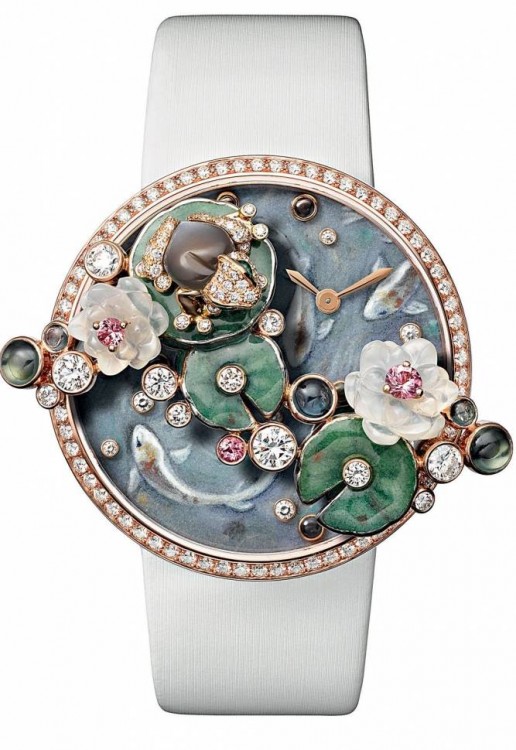 Creative Jeweled Bestiaire Watches Les Indomptables de Cartier Bracelet Watch And Brooch HPI00610