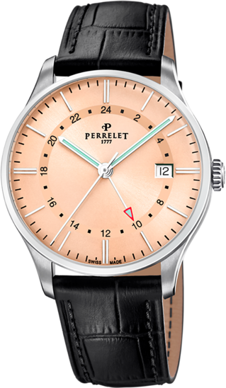 Perrelet Weekend GMT Salmon A1304/E
