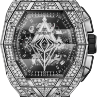 Hublot Shaped Spirit Of Big Bang Sang Bleu Titanium Pave 648.NX.0107.RX.1604.MXM23
