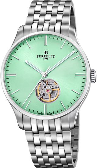 Perrelet Weekend Open Heart Green Mint A1302/B