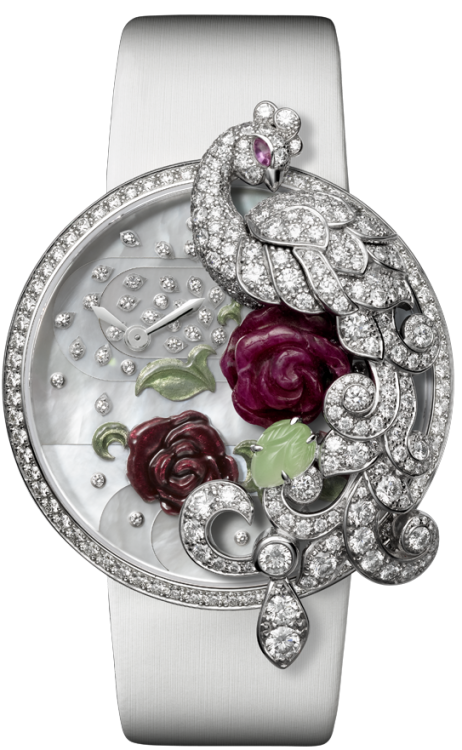 Creative Jeweled Bestiaire Watches Les Indomptables de Cartier Bracelet Watch And Brooch HPI00611