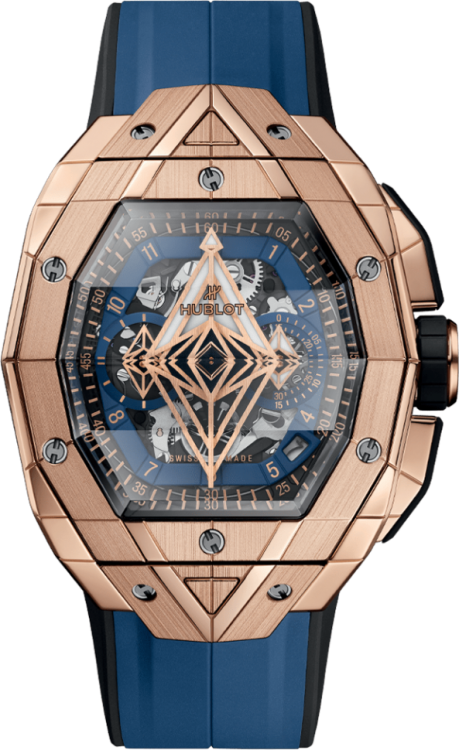Hublot Shaped Spirit Of Big Bang Sang Bleu King Gold Blue 648.OX.0151.RX.MXM24