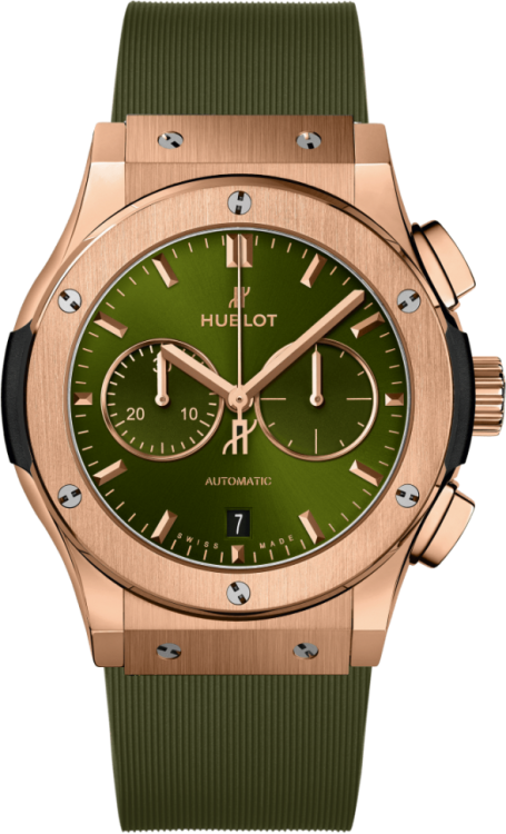 Hublot Classic Fusion Chronograph King Gold Green 42 mm 541.OX.8980.RX