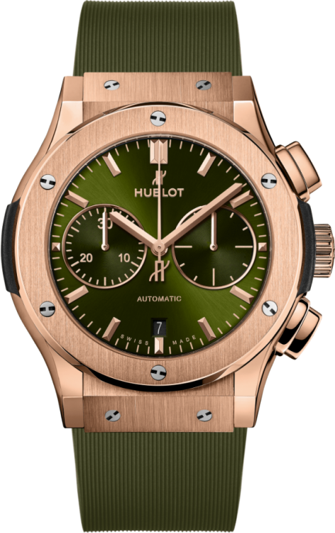Hublot Classic Fusion Chronograph King Gold Green 45 mm 521.OX.8980.RX