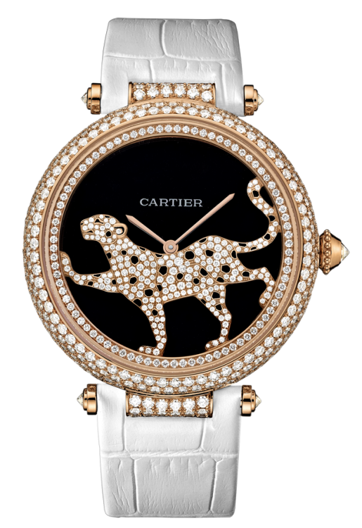 Cartier Creative Jeweled Feminine Complications Promenade d'Une Panthere Watch HPI00684