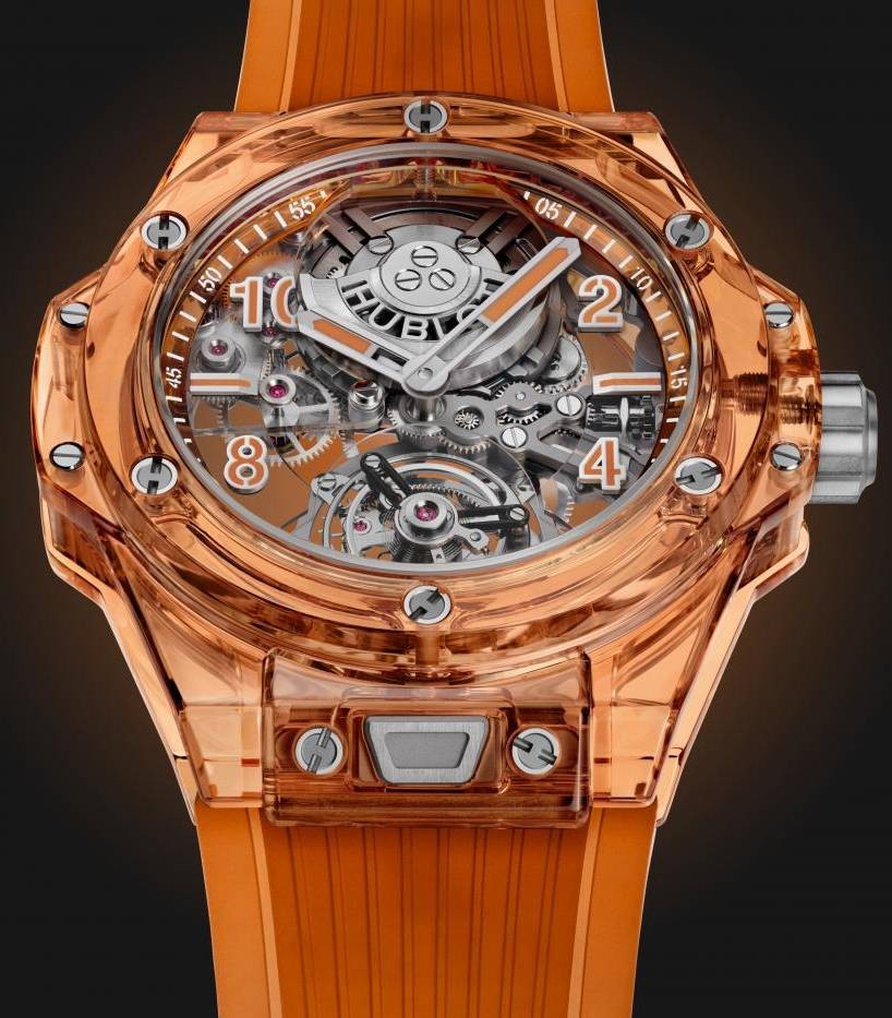 Tourbillon automatic orange clearance sapphire