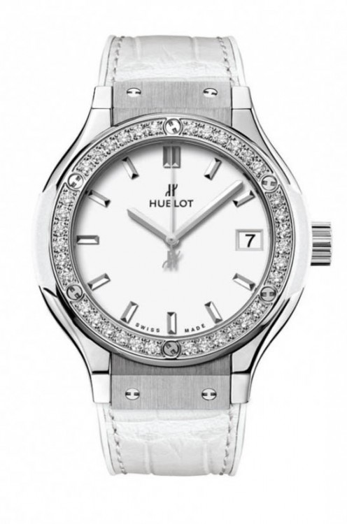 Hublot Classic Fusion Titanium White Diamonds 33 581.NE.2010.LR.1204