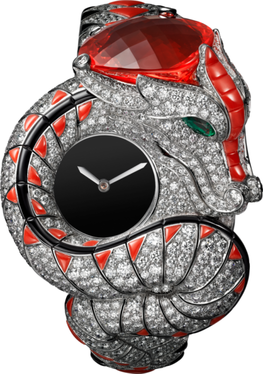Cartier Creative Jeweled High Jewellery Dragon Mysterieux Watch HPI00990