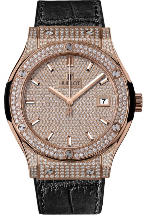 Hublot Classic Fusion King Gold Full Pave 33 581.OX.9010.LR.1704