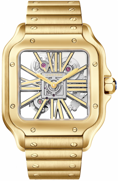 Santos De Cartier Watch Skeleton WHSA0042