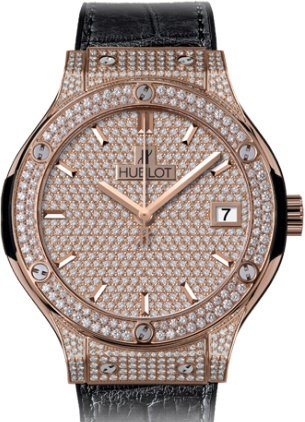 Hublot Classic Fusion King Gold Full Pave 38 565.OX.9010.LR.1704