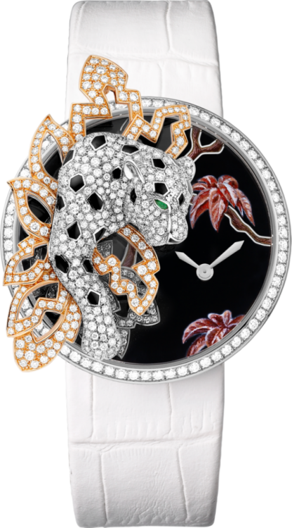 Cartier Creative Jeweled Les Indomptables de Cartier Panther Decor Watch HPI00911