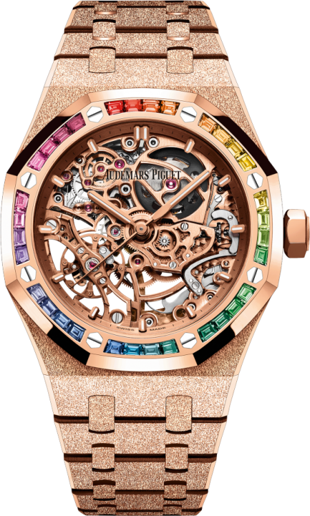 Audemars Piguet Royal Oak Frosted Gold Double Balance Wheel Openworked 15468OR.YG.1259OR.01-B